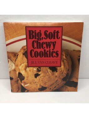 Vintage Cookbook Big Soft Chewy Cookies Jill Van Cleave 50 Recipes Baking 7"x7"